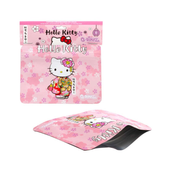 G-Rollz Hello Kitty Kimono Pink Smellproof Bags 105 x 80mm 8pcs