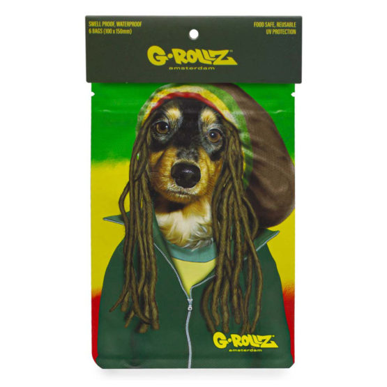 G-Rollz Pets Rock Reggae Smellproof Bags 100 x 150mm 6pcs