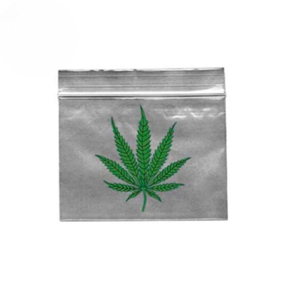 Grips 55 x 65mm grünes Hanfblatt