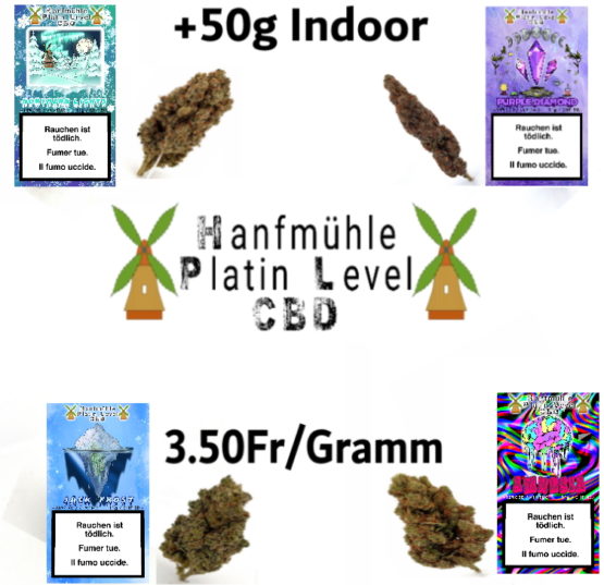 Hanfmühle Platin Level Indoor Blüten ab 50g
