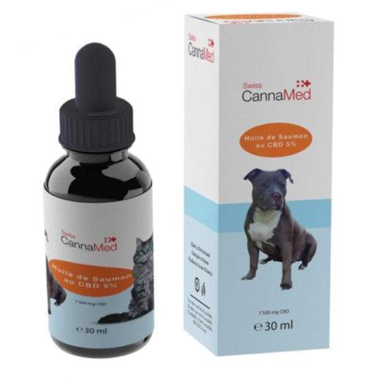 Swiss CannaMed CBD für Tiere mit Lachsöl 30ml 5%