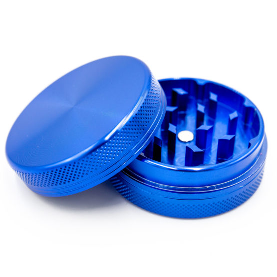 Aluminium Grinder 2 Parts 50mm Blue