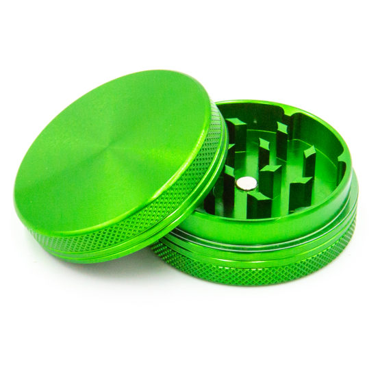 Aluminium Grinder 2 Parts 50mm Green