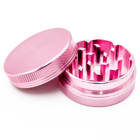 Aluminium Grinder 2 Parts 50mm Pink
