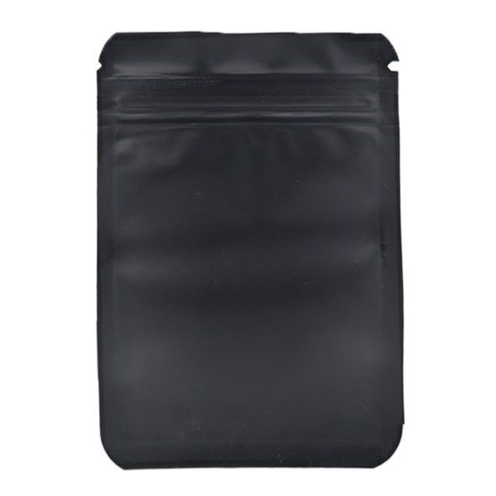 Alu Bag Smellproof 65x60mm Schwarz matt 100 Stk.