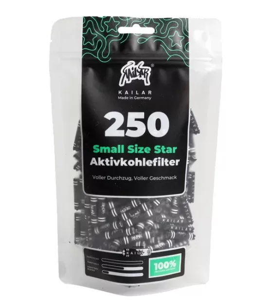 Kailar Aktivkohlefilter Small Size Star 250 Stk.