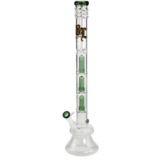 Black Leaf Ice Bong Mr Bombastic 3x Ufoperkolator grün 65cm